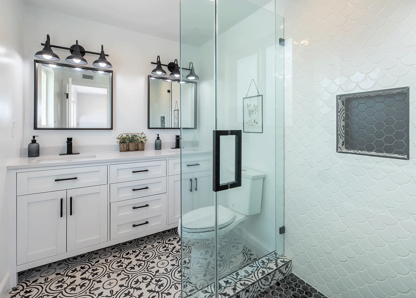 Luxury bathroom remodeling vanity and tile installation - Bathroom Remodeling in Renton