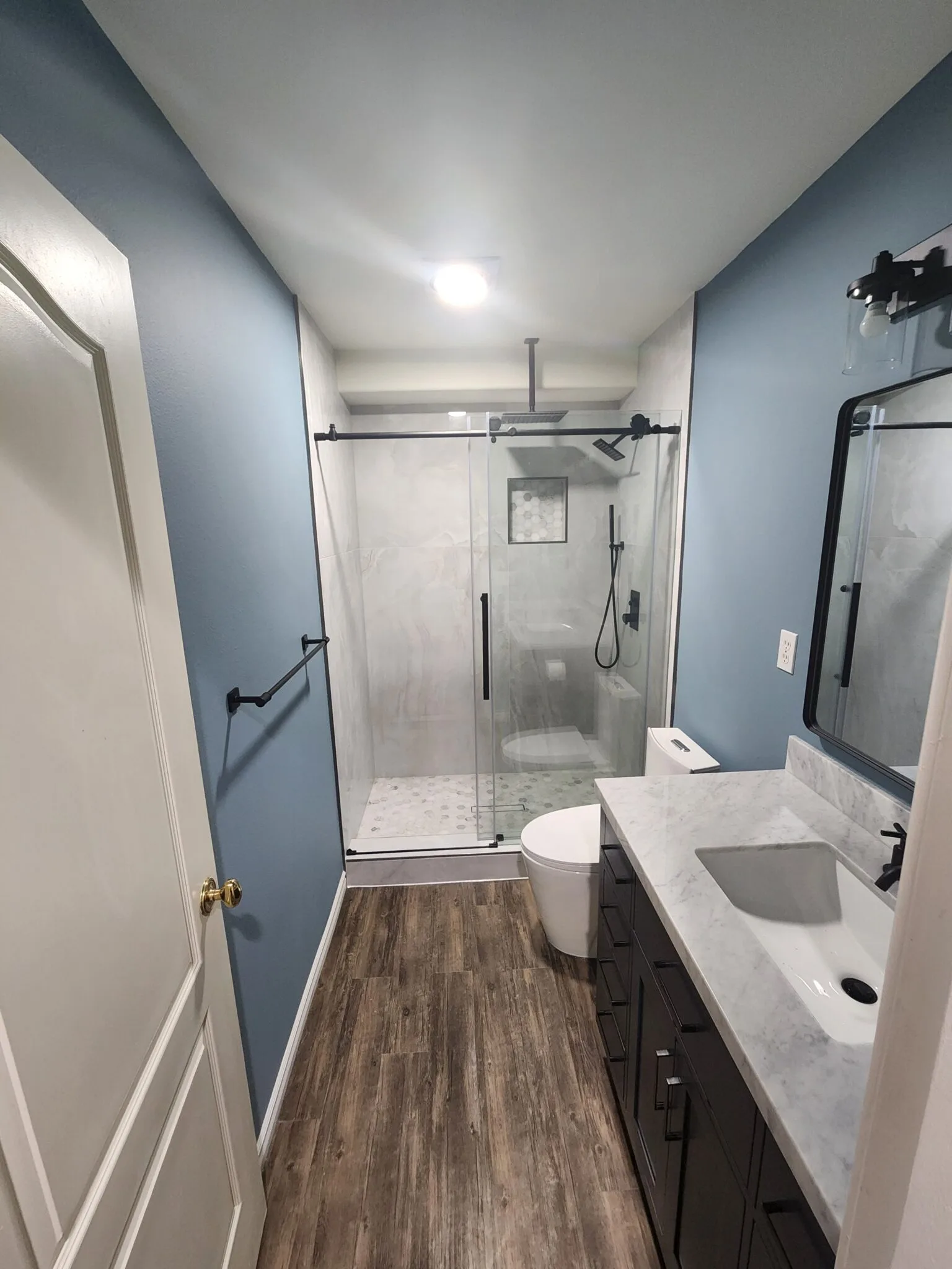 Bathroom Remodeling Luxury bathroom remodeling vanity and tile installation - Our Projects ( Before and After )
