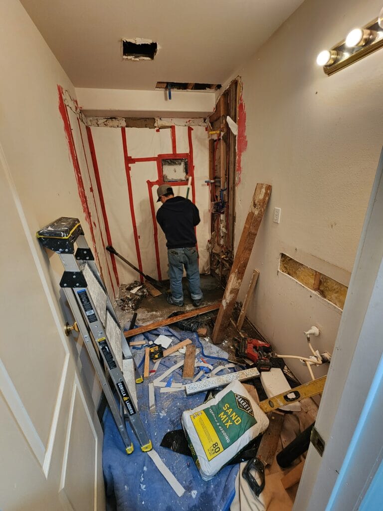 Before: Bellevue Basement Bathroom