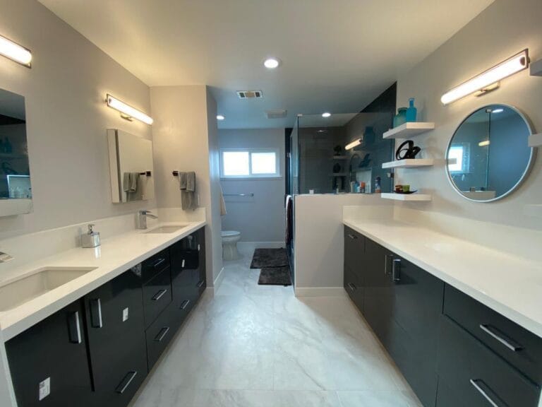After: Seattle Primary Bathroom — Expanded Shower