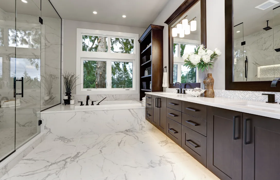 Luxury bathroom remodeling vanity and tile installation - Blog