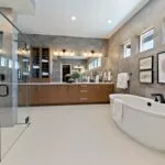 Luxury bathroom remodeling vanity and tile installation - Who to Hire: General Contractor vs Kitchen Designer