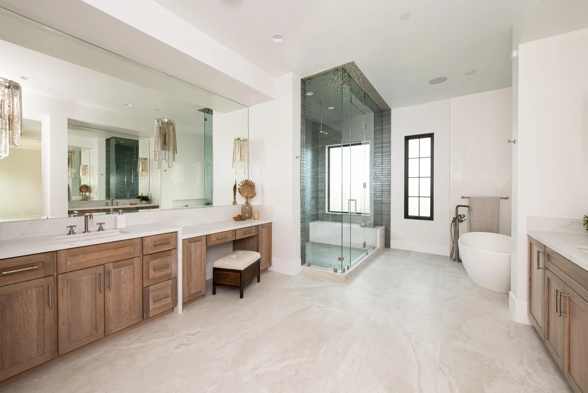 Luxury bathroom remodeling vanity and tile installation - Bathroom Remodeling in Renton