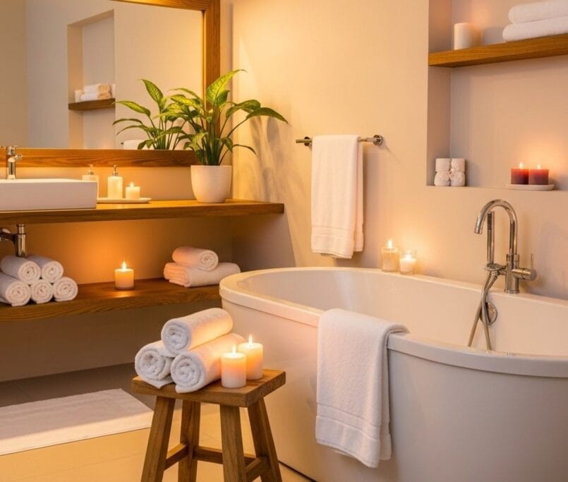 Warm Bathroom Lightning