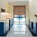 Modern kitchen countertops with durable materials and stylish finish