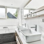 Bathroom remodeling in Renton WA with modern lighting
