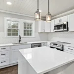 Complete Home Remodeling Sammamish showcasing a modern renovated home interior with updated kitchen, open living space, and contemporary finishes.