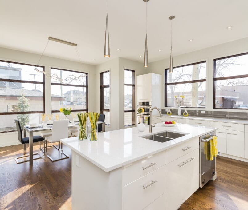 Kitchen remodel in Kent, WA featuring modern design trends and functional layout