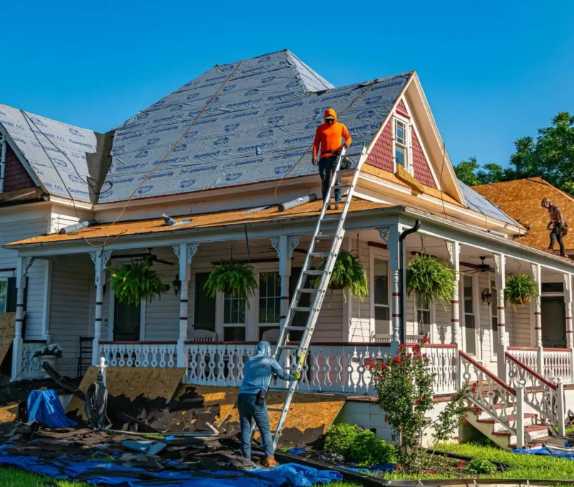 Renton siding rotted wood replacement in progress by Trusted contractors in Renton