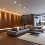 Basement remodeling in Renton, WA modern finished basement