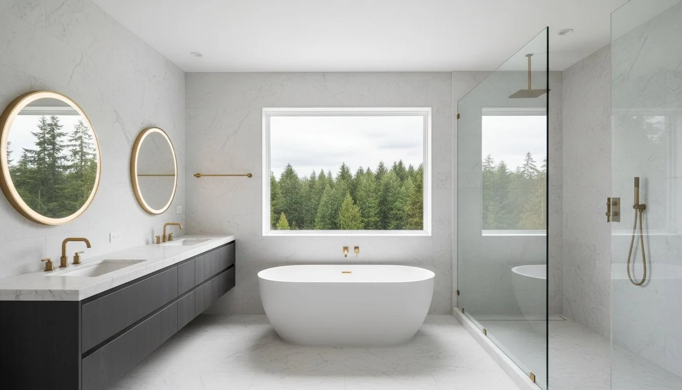 Luxury bathroom remodeling vanity and tile installation - Blog