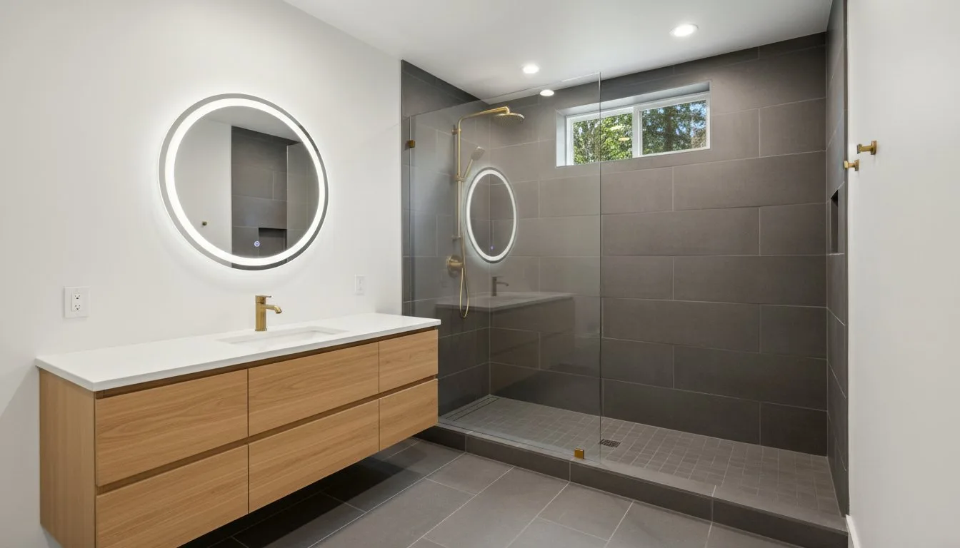 Luxury bathroom remodeling vanity and tile installation - Blog