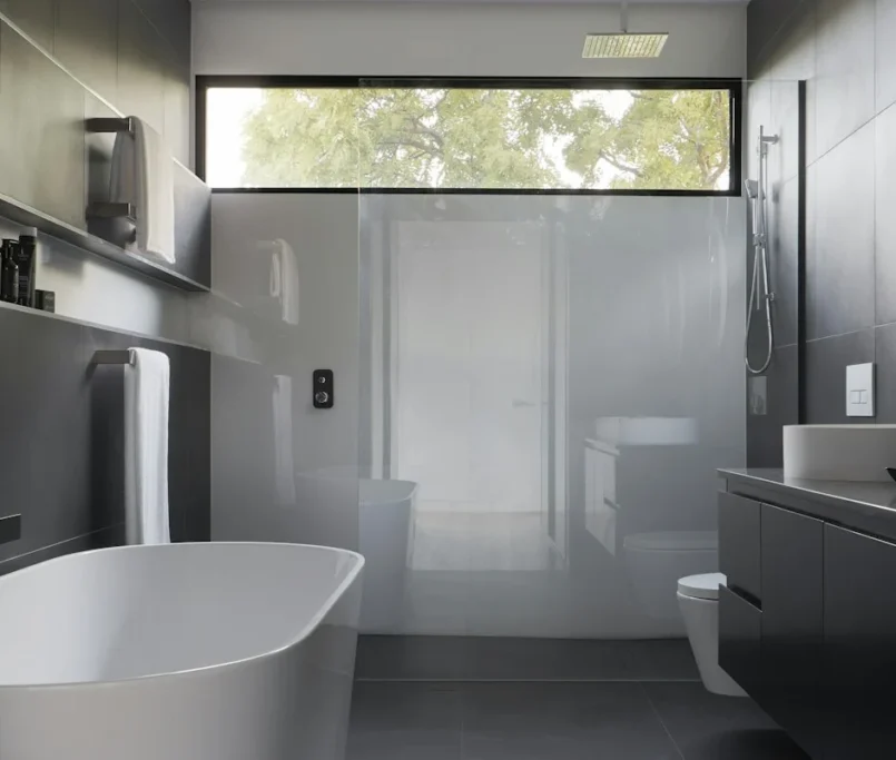 Luxury bathroom remodeling vanity and tile installation - Guest vs Master Bath: Key Differences in Design