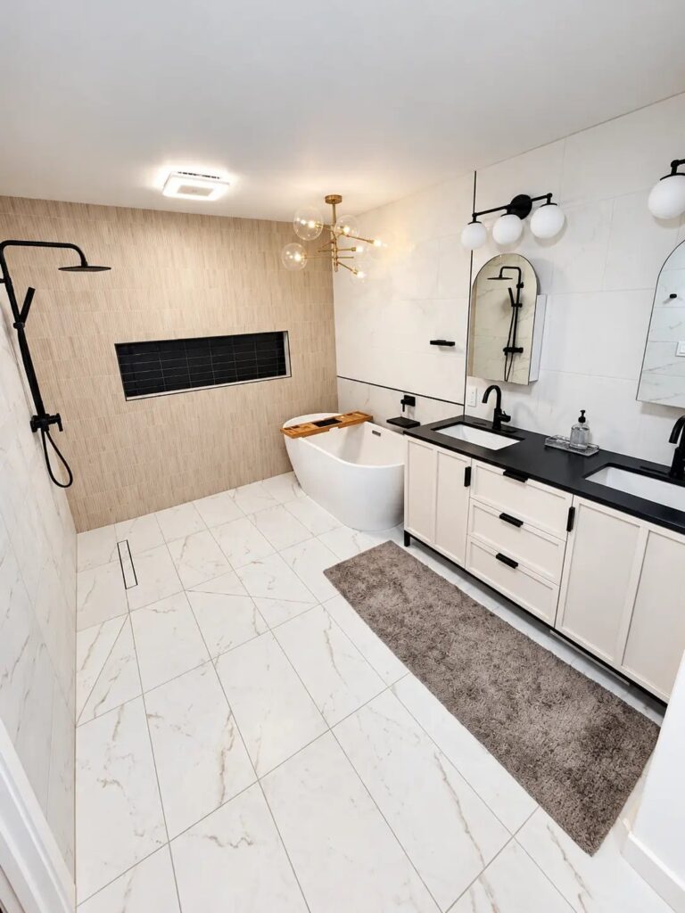 After: Renton Bathroom Renovation — Freestanding Tub