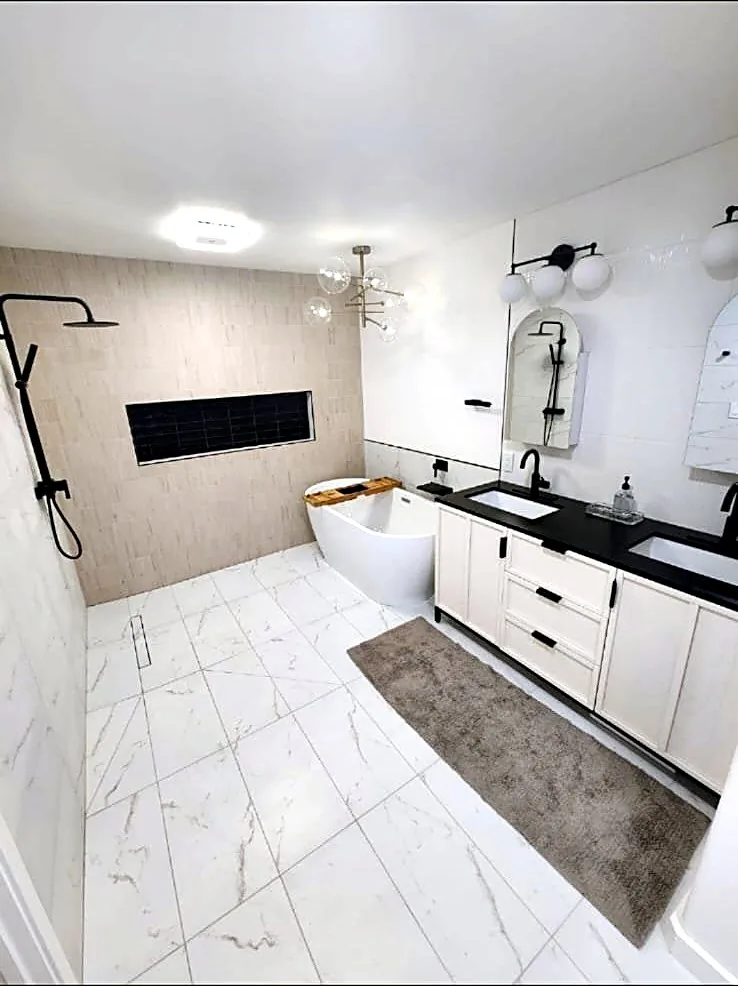 Professional home remodeling and construction craftsmanship - Renton Bathroom Renovation With Freestanding Tub